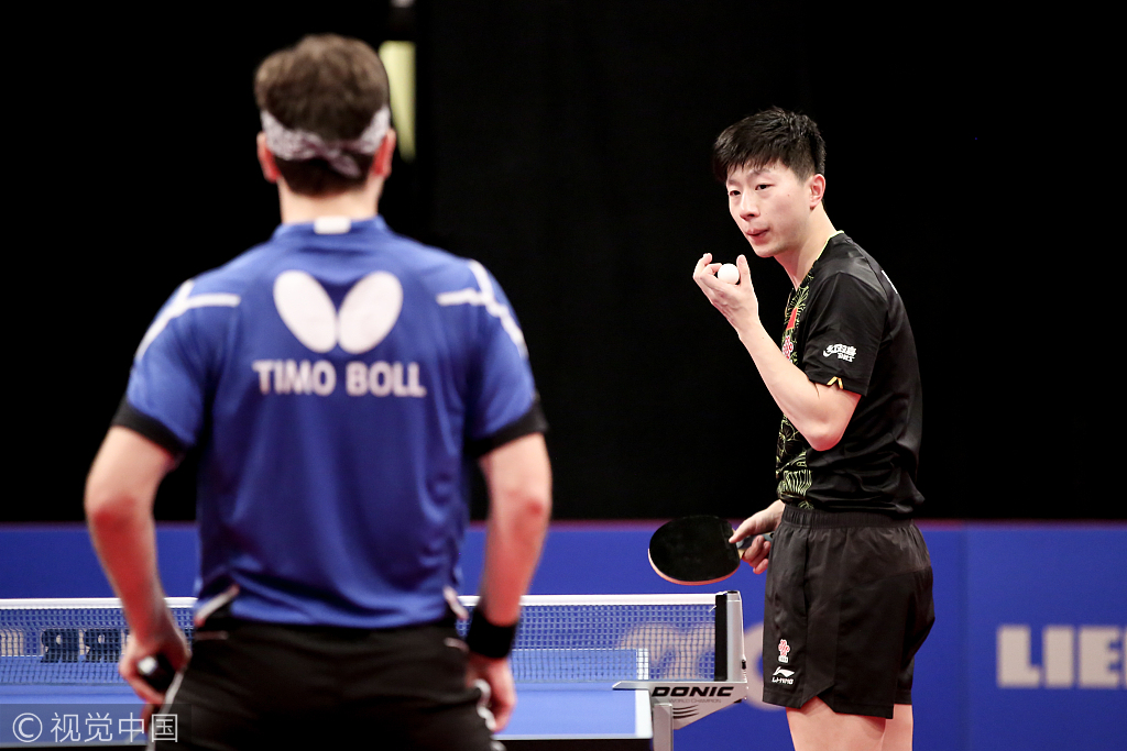 包含英国乒乓球队横扫法国乒乓球队，波尔绝境逆转的词条