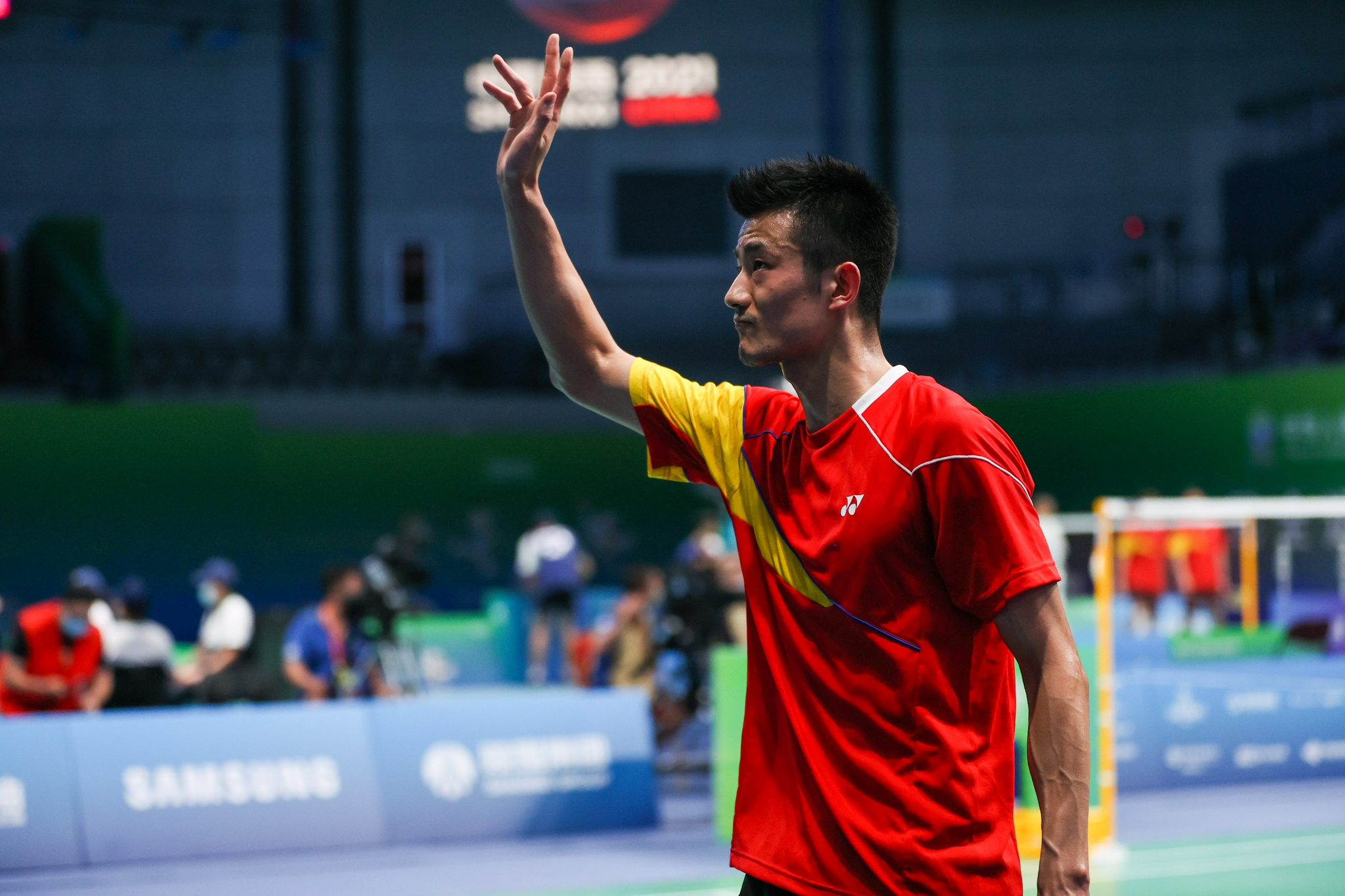 中国羽毛球队力克丹麦羽毛球队，谌龙爆发神勇的简单介绍